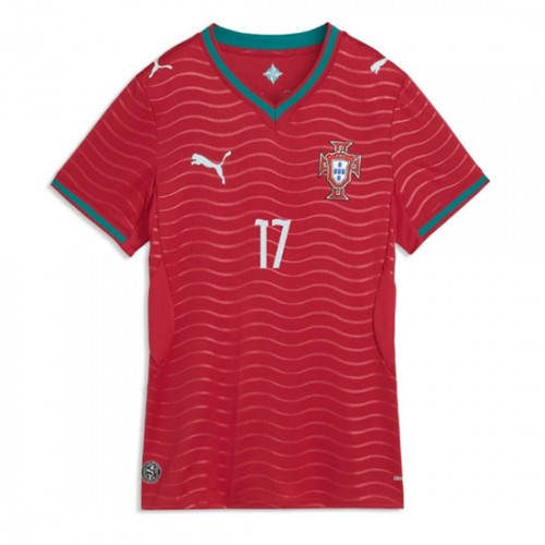Portugal Rafael Leao #17 Replika Hemmatröja Damer VM 2026 Kortärmad